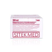 Шприц SitekMed: инсулиновый 1мл U-100 (0,4x12) (блистер)