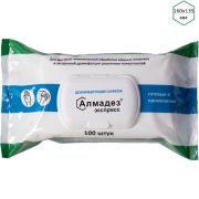 Салфетки влажные Алмадез-Экспресс №100 (16*13.5см) (ФЛОУПАК)